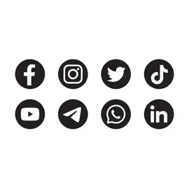 3600947-set-di-icona-social-media-in-round-bakground-gratuito-vettoriale